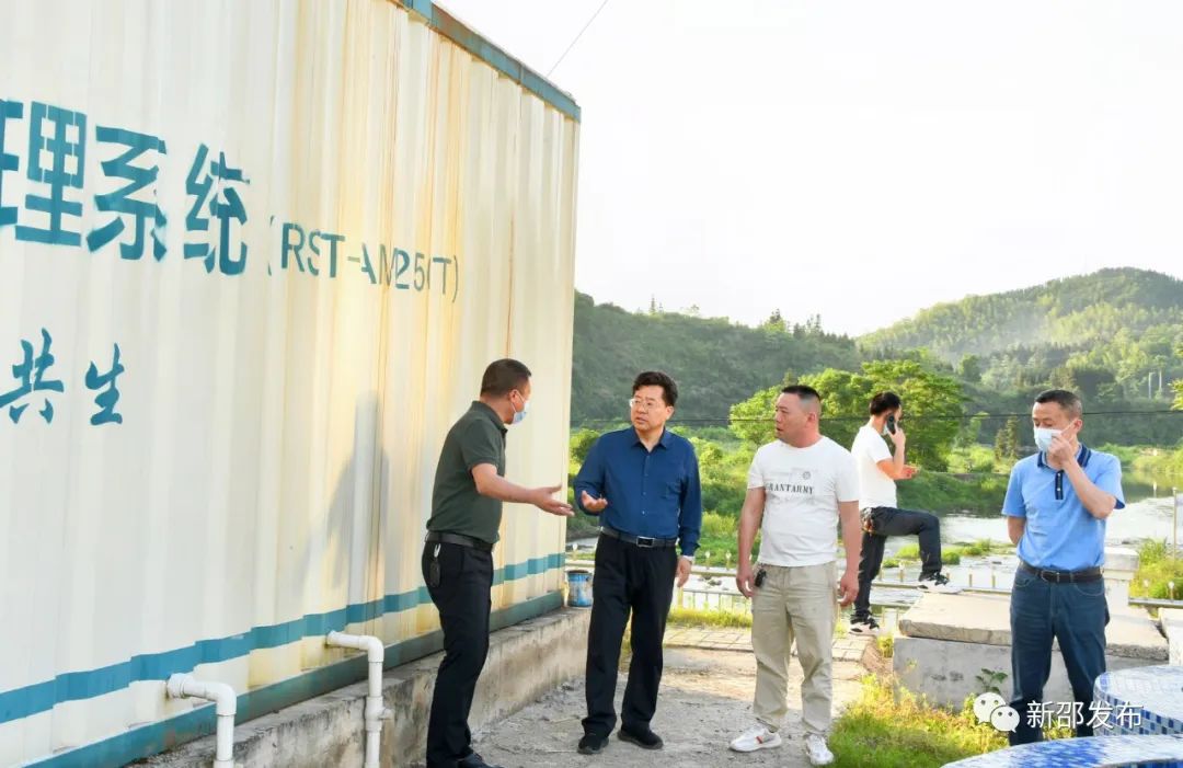 贺朝晖调研乡镇污水处理厂建设_邵阳头条网