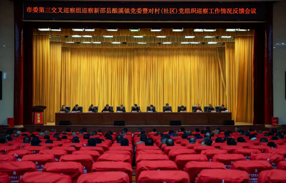 市委第三交叉巡察组向酿溪镇党委反馈巡察情况_邵阳头条网