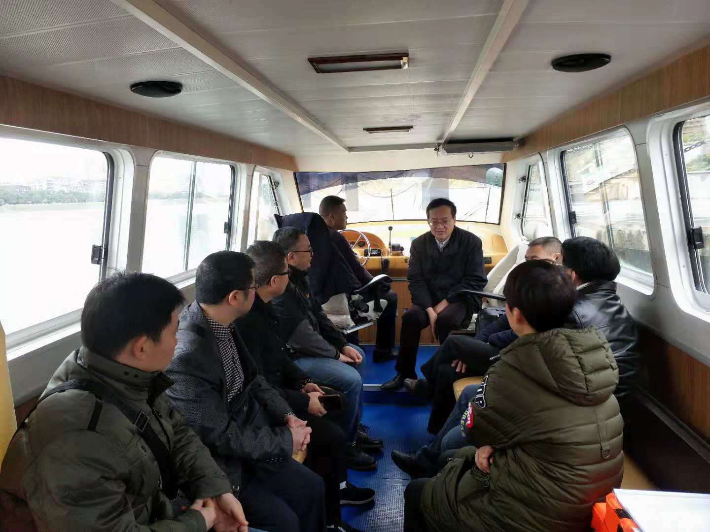 省水运局调研新邵县水上交通运输工作(图1)
