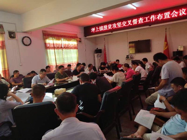 坪上镇开展精准扶贫交叉检查(图1)