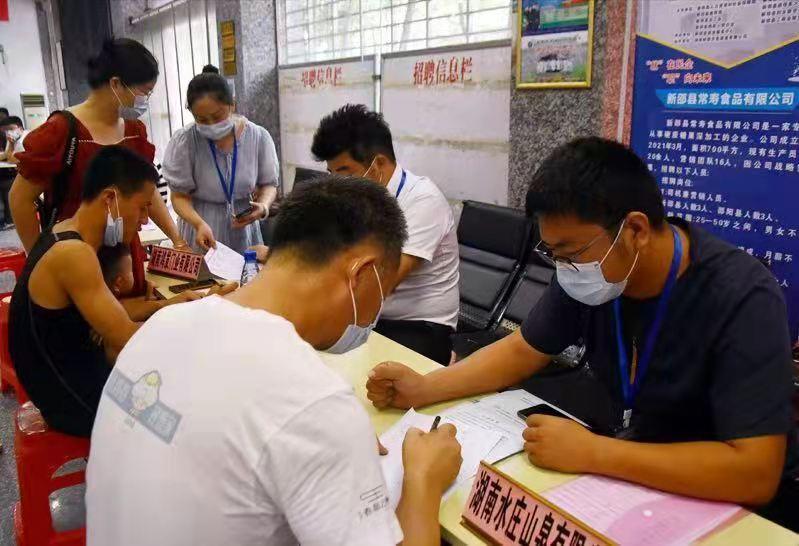 新邵举办万名干部联万企暨未就业高校毕业生专场招聘会(图2)
