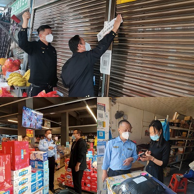 坚守在基层的市场监管人—新邵县市场监督管理局各基层监管所全力开展防疫工作(图2)