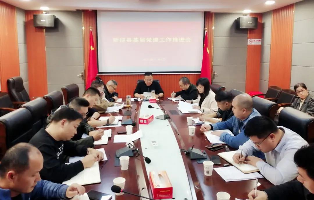 新邵县基层党建工作推进会召开(图1)