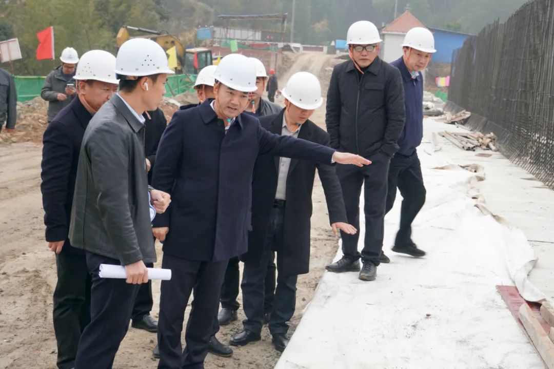 谢小军调研水利项目建设情况并开展巡河工作(图1)