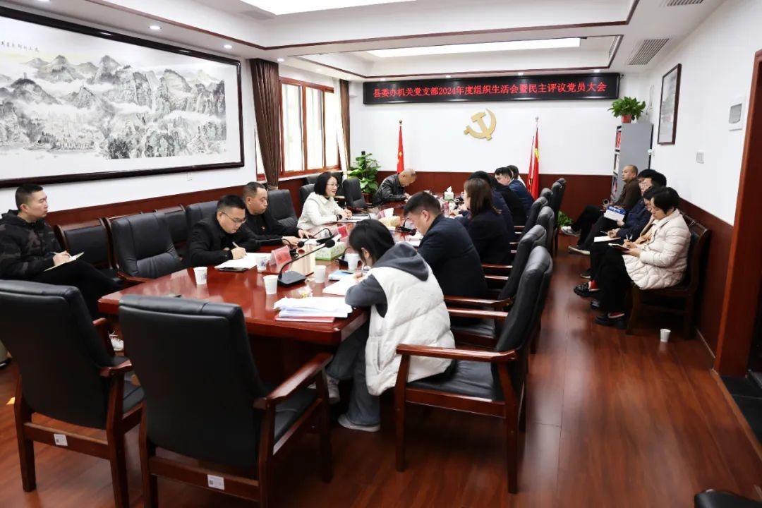 黄海蓉参加新邵县委办党支部2024年度组织生活会(图1)