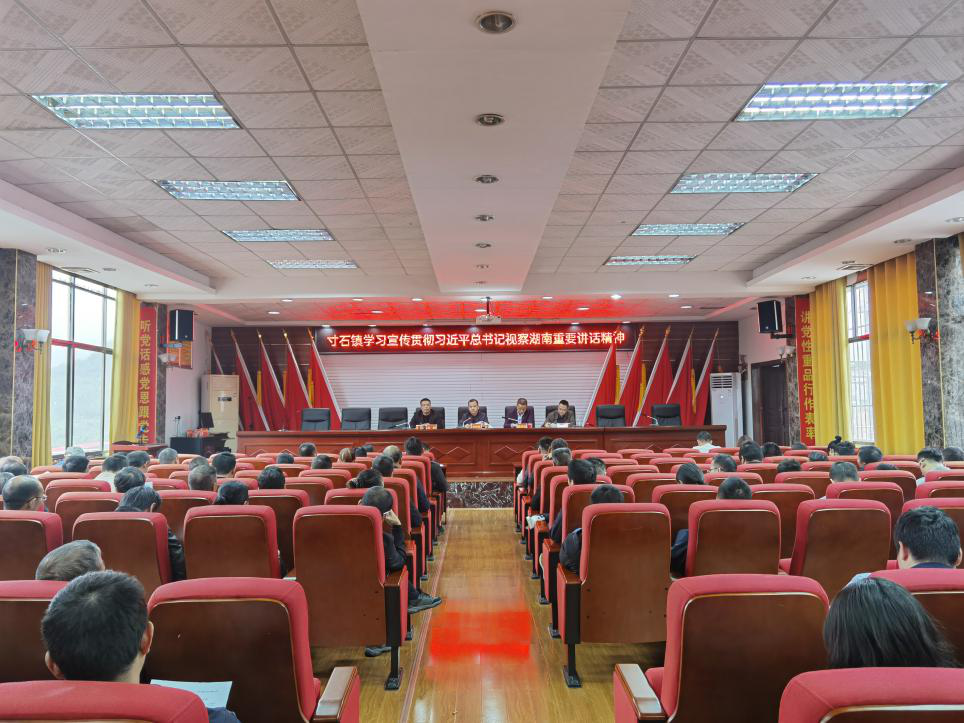 新邵县寸石镇召开会议认真学习宣传贯彻习近平总书记视察湖南重要讲话精神(图1)
