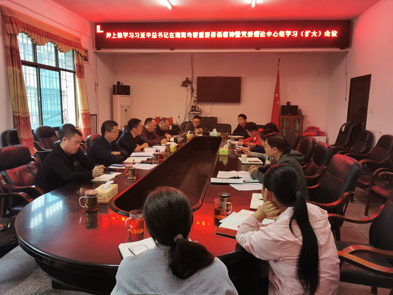 坪上镇传达学习贯彻习近平总书记在湖南考察时的重要讲话精神(图1)